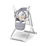 Крісло-гойдалка для годування 2 в 1 Lionelo Niles Grey, сірий - Pampik - 2