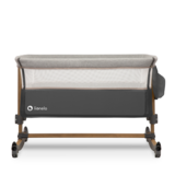 Ліжечко приставне Lionelo Leonie Grey Stone, темно-сірий - Pampik - 5