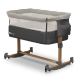 Ліжечко приставне Lionelo Leonie Grey Stone, темно-сірий - Pampik - 23