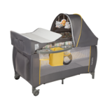 Ліжечко-манеж Lionelo Sven Plus Yellow Scandi, жовтий - Pampik - 4