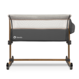 Ліжечко приставне Lionelo Leonie Grey Stone, темно-сірий - Pampik - 9