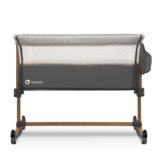 Ліжечко приставне Lionelo Leonie Grey Stone, темно-сірий - Pampik - 4