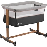 Ліжечко приставне Lionelo Leonie Grey Stone, темно-сірий - Pampik