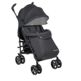 Прогулянковий візок Lionelo Irma Black/Dark Grey, чорний з сірим - Pampik - 5