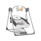 Крісло-гойдалка Lionelo Otto Cozy Grey, сірий - Pampik - 2