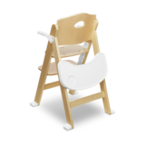 Стілець для годування Lionelo Floris White Natural, білий - Pampik - 3