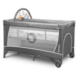 Манеж Lionelo Flower Grey Scandi, сірий - Pampik - 5