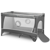 Манеж Lionelo Flower Grey Scandi, сірий - Pampik - 3