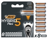 Змінні картриджі для гоління BIC Flex 5 Hybrid чоловічі, 8 шт. (3086123675773) - Pampik