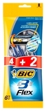 Набір бритв без змінних картриджів Bic Flex 3, 4+2 шт. (3086123242500) - Pampik