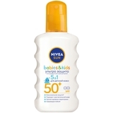 Детский солнцезащитный спрей Nivea Sun Babies&Kids, Ультра защита SPF 50+, 200 мл (85847) - Pampik