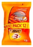 Набір бритв без змінних картриджів BIC 3 Sensitive, 12 шт. (3086123170513) - Pampik