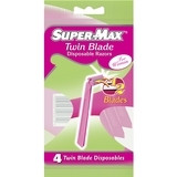 Станок жіночий одноразовий Super-Max Disponeble Short Handle Lady, 2 леза - Pampik