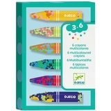 Набір воскових олівців Djeco, 6 шт. (DJ09006) - Pampik