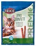 Ласощі для кішок Trixie Premio Quadro-Sticks, домашня птах/печінка, 5 шт. х 5 г