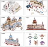 Тривимірна головоломка-конструктор CubicFun Собор Святого Павла (MC270h) - Pampik - 7