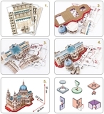 Тривимірна головоломка-конструктор CubicFun Собор Святого Павла (MC270h) - Pampik - 6