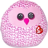 Подушка-іграшка TY Squish-a-Boos, Рожева сова Pinky, 40 см (39204) - Pampik