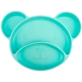 Тарілка на присосці Canpol Babies Ведмедик з трьома секціями, бірюзовий, 500 мл - Pampik