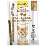 М'ясні палички для кішок індичка та кролик GimCat Sticks Grain-Free, 4 шт.