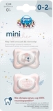 Силиконовая симметричная пустышка Canpol babies Mini, 0-2 мес., 2 шт., розовая (23/910_pin) - Pampik - 4