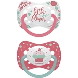 Пустышка Canpol Babies силиконовая симметричная, 18+ мес., коралловый, 2 шт. - Pampik