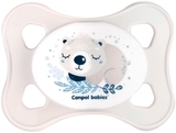 Пустушка Canpol Babies Mini силіконова симетрична, 0-2 міс., сірий, 2 шт. - Pampik - 2