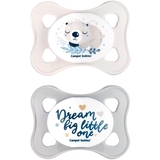 Пустушка Canpol Babies Mini силіконова симетрична, 0-2 міс., сірий, 2 шт. - Pampik