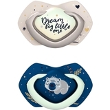 Пустышка Canpol Babies Sleepy Koala силиконовая симметричная, 0-6 мес., синий, 2 шт. - Pampik