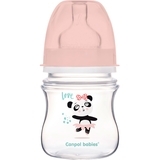 Антиколікова пляшечка для годування Canpol Babies Easystart Toys Панда, 120 мл, рожевий - Pampik