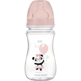 Антиколікова пляшечка для годування Canpol Babies Easystart Toys Панда, 240 мл, рожевий - Pampik