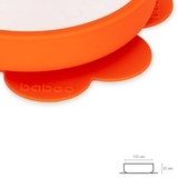 Тарілочка силіконова Baboo, 6+ місяців, помаранчевий (90428) - Pampik - 4