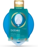 Тарелочка глубокая Baboo с крышкой и ложечкой, 6+ месяцев, синий (90594) - Pampik - 4