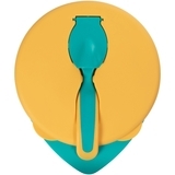 Тарілочка глибока Baboo з кришкою та ложечкою, 6+ місяців, помаранчевий (90593) - Pampik