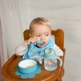 Тренировочная ложка Baboo, 9+ месяцев, синий (90596) - Pampik - 8