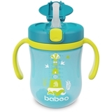 Чашка-непроливайка з трубочкою Baboo, 6+ місяців, 300 мл, бірюзовий (90602) - Pampik