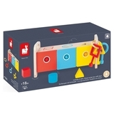 Дерев'яна іграшка-сортер Janod Montessori Learning Toys Форми.з ключами та замком (J05065) - Pampik - 9