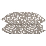 Комплект наволочок Cosas, ранфорс, 70х50 см, білий з бежевим, 2 шт. - Pampik