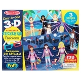 Багаторазові 3-D наклейки з окулярами Melissa&Doug Мода (MD9374) - Pampik