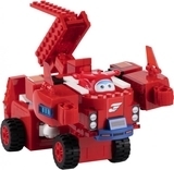Конструктор-трансформер Super Wings Small Blocks 2-in-1 Buildable Transforming Vehicle Jett, Джетт (EU385005) - Pampik - 4