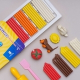 Пластилін прямокутний Школярик, 8 кольорів (303116002) - Pampik - 3