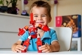 Конструктор-трансформер Super Wings Small Blocks 2-in-1 Buildable Transforming Vehicle Jett, Джетт (EU385005) - Pampik - 6