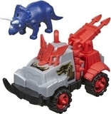 Игровой набор Road Rippers машинка и динозавр Triceratops, синий (20073) - Pampik