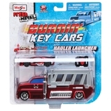 Набор машинок Maisto Burnin Key Cars Hauler Launcher, в ассортименте, 2 шт. (15102) - Pampik