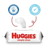 Вологі серветки Huggies Simply Clean, 72 шт. - Pampik - 3