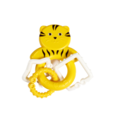 Іграшка-брязкальце Lindo Котик з кільцями, жовтий (1617 желт) - Pampik