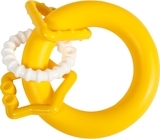 Игрушка-погремушка Lindo Кольцо с кольцами, желтый с белым (1619 жов/біл) - Pampik