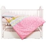 Комплект детской постели Twins Comfort Утята, 120х60, розовый, 3 элемента (3051-C-026) - Pampik