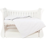 Комплект детской постели Twins Evo Полярные медведи, 120х60, белый/черный, 3 элемента (3080-EPV-01) - Pampik