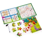 Развивающий набор с пазлами 4в1 Vladi Toys Ферма, укр. язык (VT2002-01) - Pampik - 3